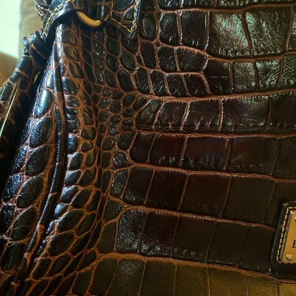 Dooney & Bourke croco embossed fino leather handbag - Picture 4 of 7
